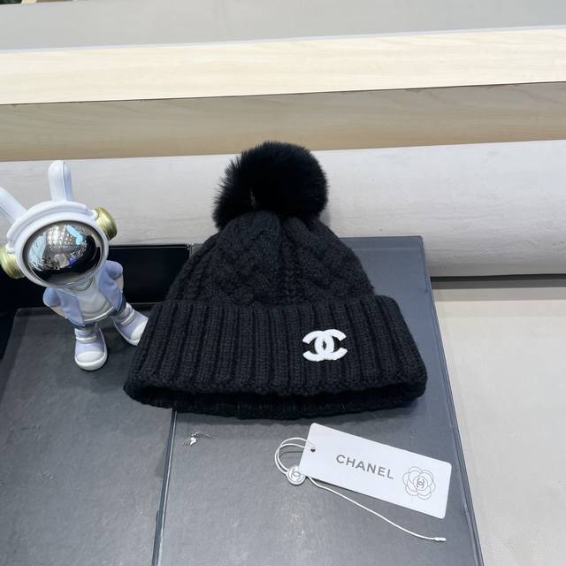 Chanel winter thick wool hat female Korean style fashionable all-match youth plu
