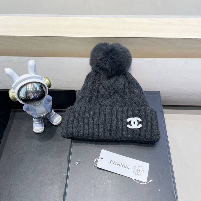 Chanel winter thick wool hat female Korean style fashionable all-match youth plu