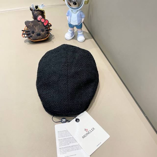 Moncler retro British style forward hat women's casual beret men's couple Korean