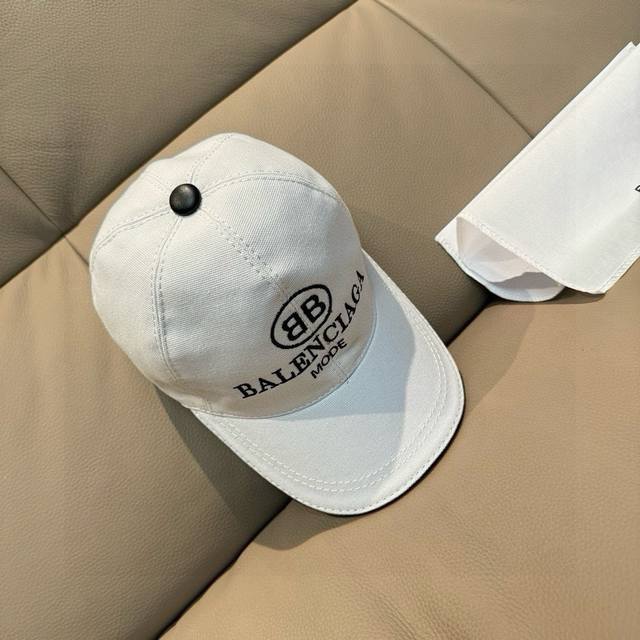 comes with a box and a fabric bag. This new Balenciaga baseball cap is custom-m
