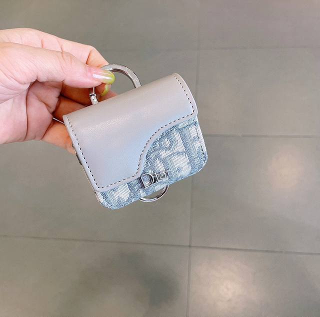 Dior official website earphone bag, Dior color matching earphone bag, original h