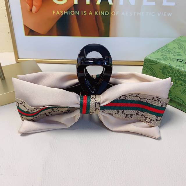 Gucci Gucci Gucci hair clip Satin bow hair clip temperament versatile daily exqu