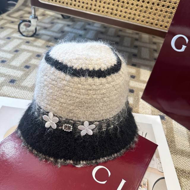 Gucci new autumn and winter wool blend knitted bucket hat