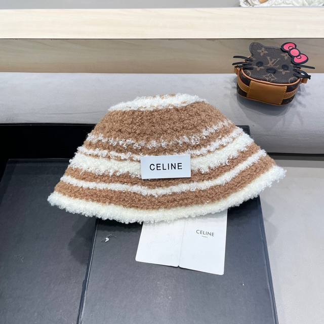 Celine Celine autumn and winter Japanese and Korean gentle warm basin hat female