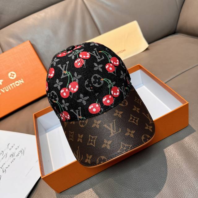 comes with a box bag, Lv Louis Vuitton new original baseball cap, Lv small cher