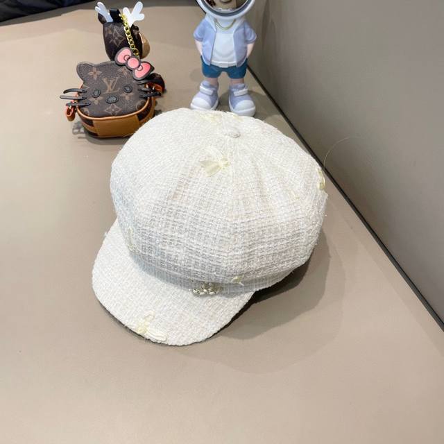 Chanel Chanel autumn new painter peaked cap, octagonal hat, head circumference 5