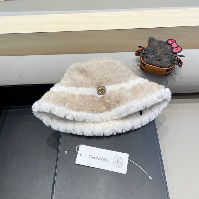 Chanel plush fisherman hat women's new autumn and winter all-match small fragran