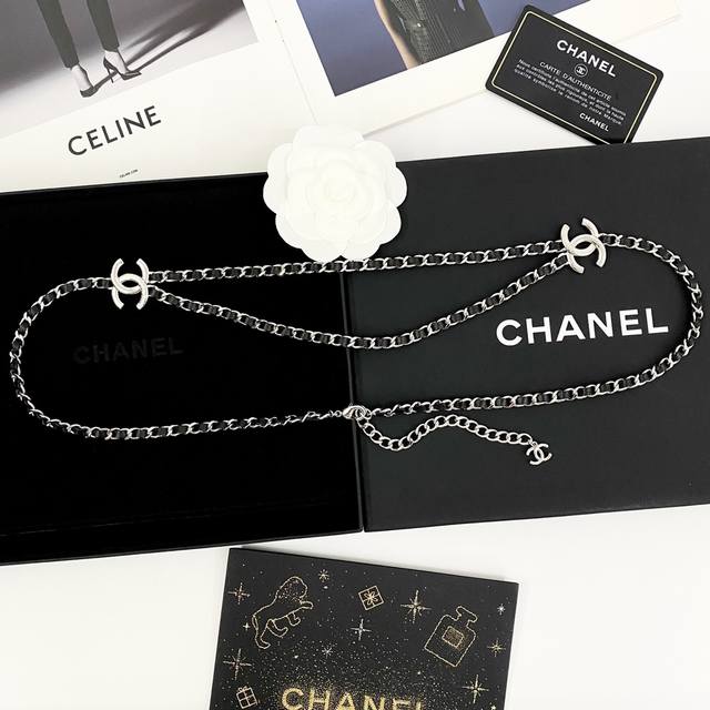 Chanel's hot-selling waist chain is now available! Chan 25p Double C double-lay