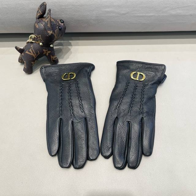 New exclusive first touch screen gloves, men's lambskin and deerskin pattern Di
