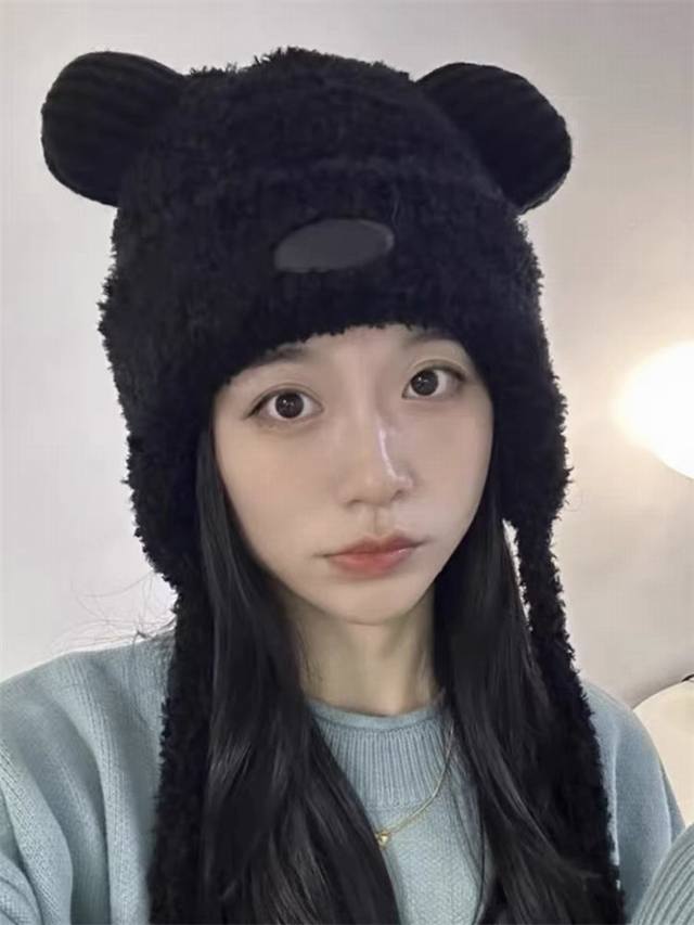 Moncler new winter bear hat winter outdoor cold protection warm ear protection h