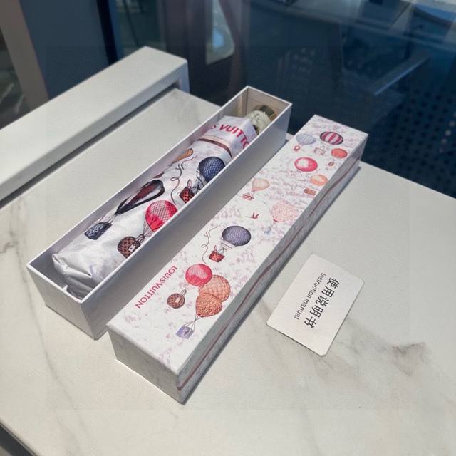 Louis Vuitton Hot Air Balloon Tri-Fold Automatic Folding Umbrella with new coati