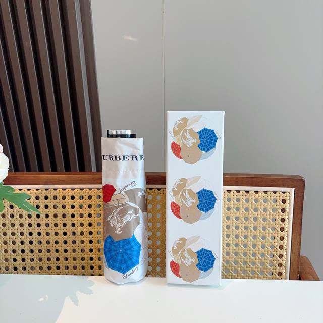 Burberry 50% off manual folding umbrella made of UV protection umbrella cloth im