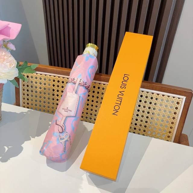 Louis Vuitton Classic Chain Trifold Automatic Folding Umbrella New coating techn