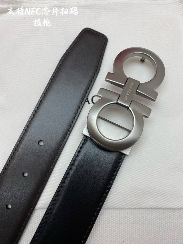 f3.5Cm High-end custom men's belt, double-sided imported cowhide, you can choose