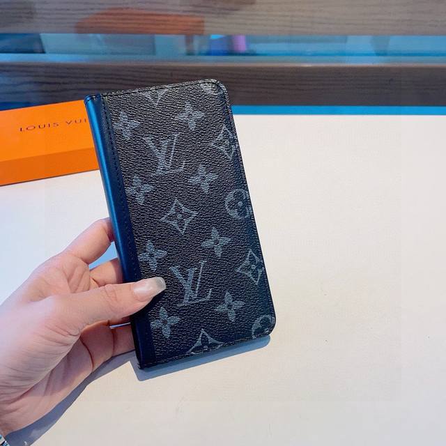 New Lv old flower splicing original leather case card case official website syn