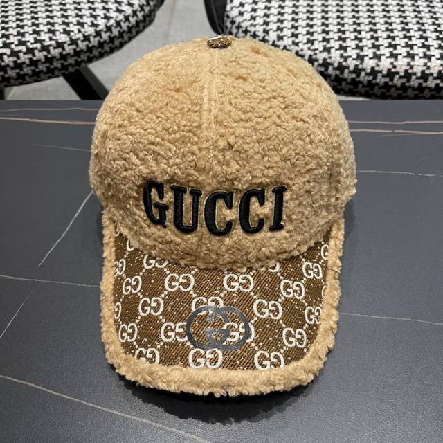 Gucci baseball cap Gucci official website new autumn and winter new plush baseba