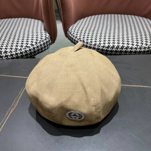 Gucci 2025 early autumn new beret, pumpkin hat, hat shape is super good-looking,