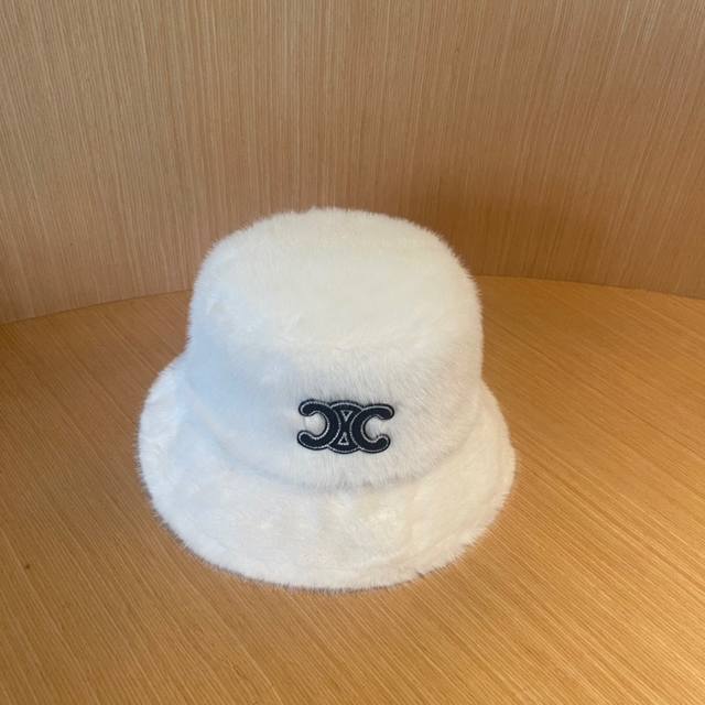 Celine Celine Plush Women's Autumn and Winter Bucket Hat