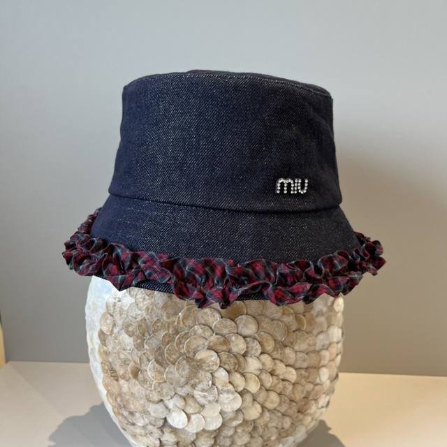 Miumiu new denim bucket hat, head circumference 57cm