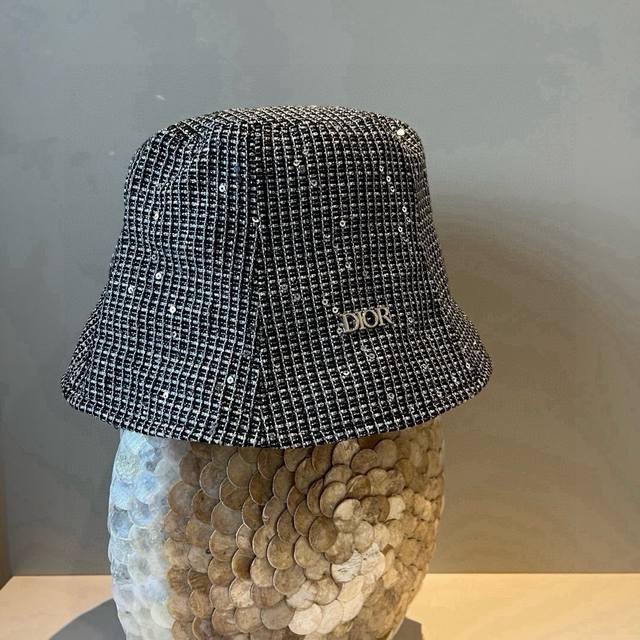 Dior new bucket hat, sequin bucket hat, new style for spring and autumn, head ci