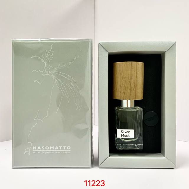 Original quality Nasomatto Silver Musk perfume 30Ml real shot spot 11223 code! S
