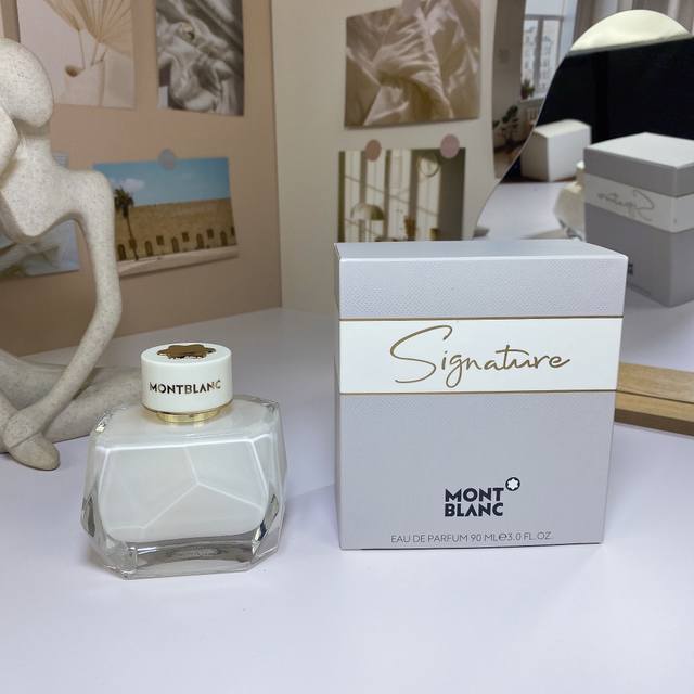 High-end quality Montblanc Signature Ink Bottle Pure White Mark Women's Eau de P