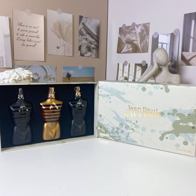 Original quality New Gaultier Super Men's three-piece sample set 40Ml