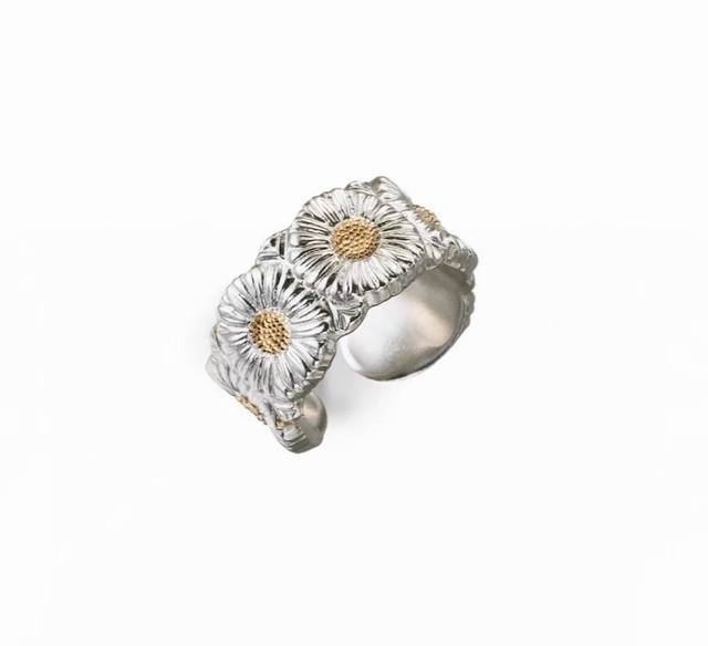 Daisy Ring Buccellati Italian high-end jewelry brand Retro palace style ring Ma