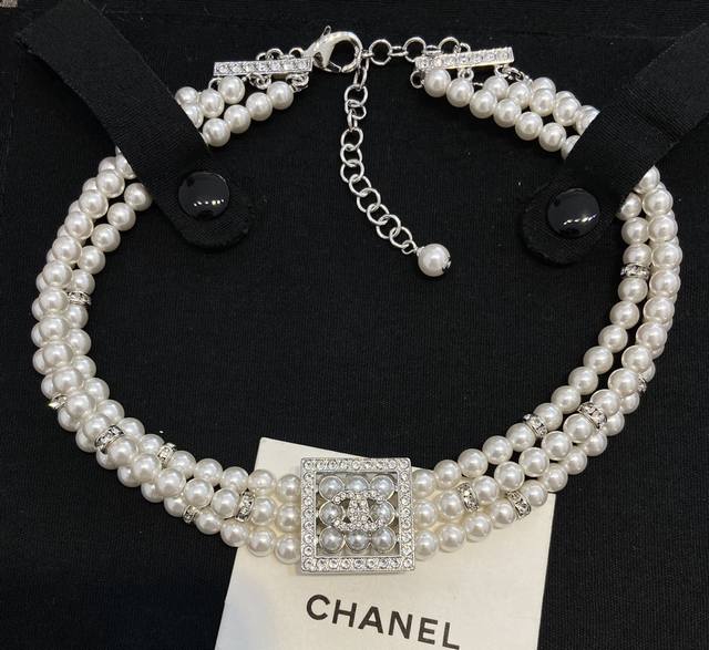 Xx0411 Ch Nel Xianger three-layer pearl necklaceNew year beautiful pearl necklac