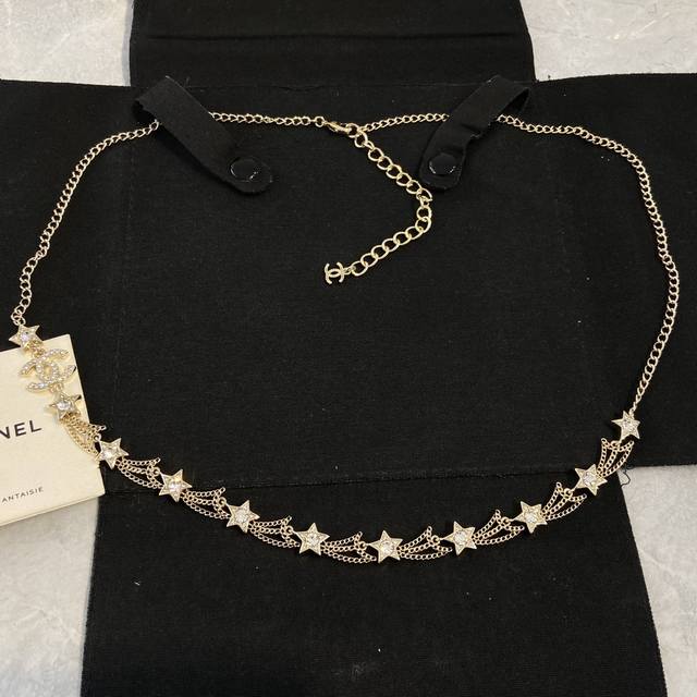 Xm921 Ch Nel Lucky Meteor Hollow Sweater Chain