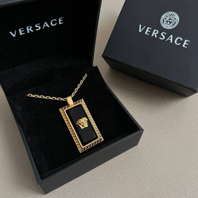 Versace necklaces feature the mythical Medusa, the Gorgon, representing fatal at