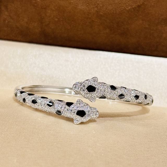 A6745 Kajia's new high-end, domineering spotted leopard double-headed bracelet w