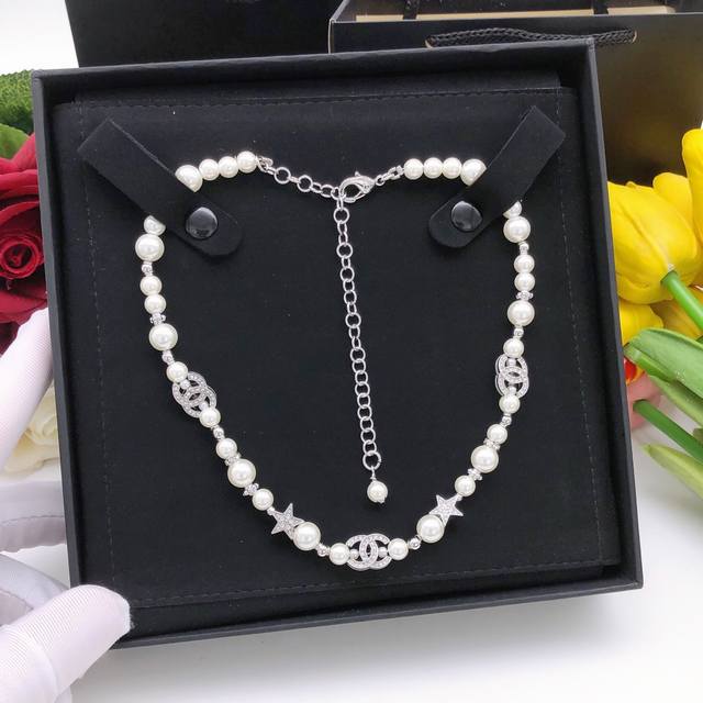 No.Xxl0008 Ch*Nel latest model pearl star inlaid with diamonds consistent Zp bra