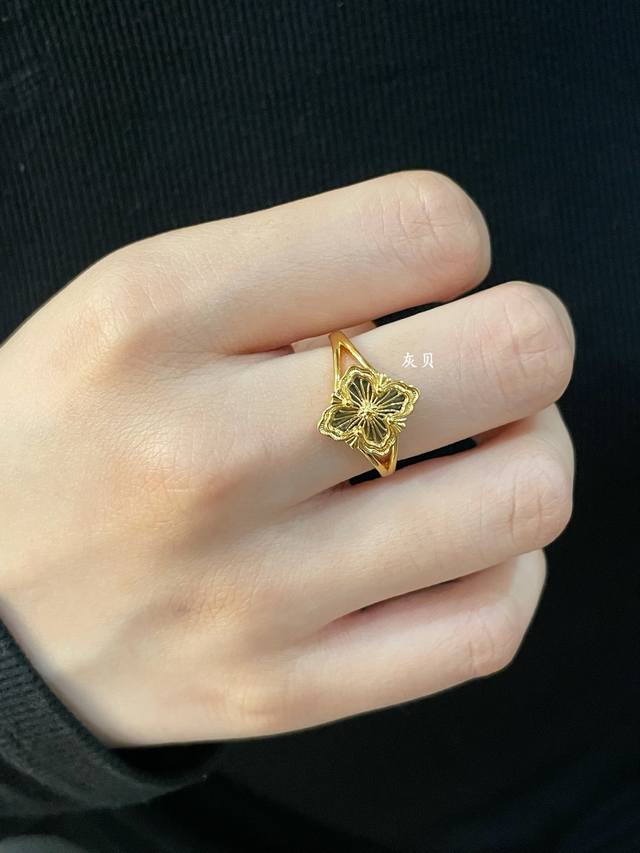 V Gold Material Size 5678 Buccellati Opera House Series Gray Mother-of-Pearl Rin