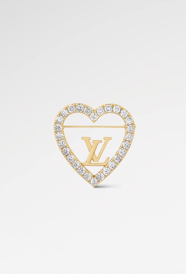 2025 New Lv Brooch Original production, high version thick gold electroplating,