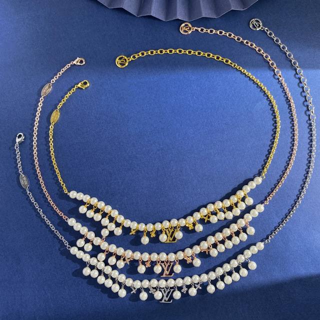 necklace Lu92 Lv Louis Vuitton new fashion temperament high-end pearl smart pen