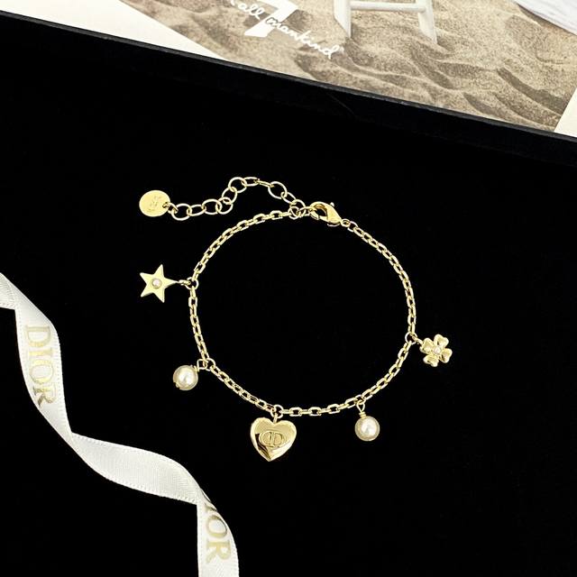Dior bracelet hot-selling model hot new arrivalDior CD heart pearl multi-element