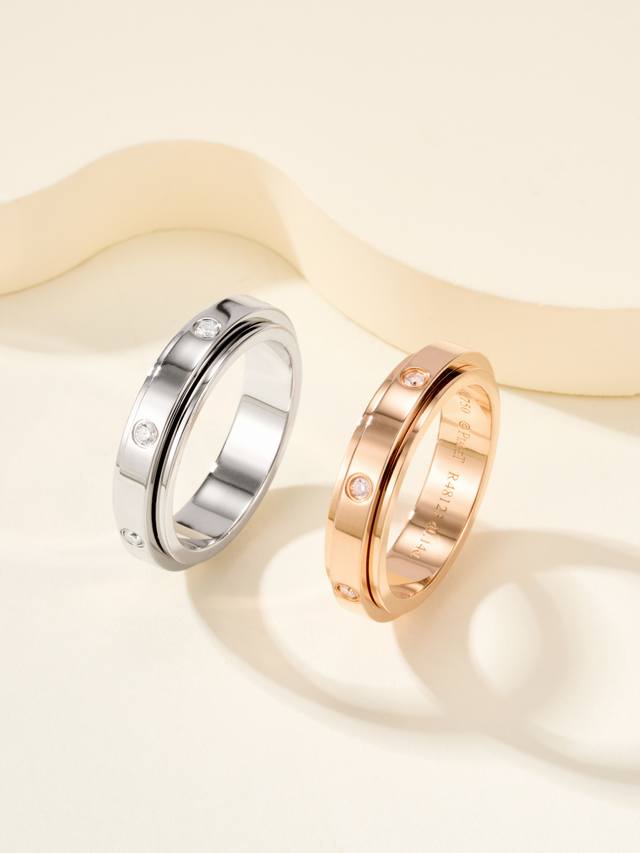 Osssession Lucky Turn Narrow 7-Diamond Ring Size US 56789 Wedding Ring I'm abso