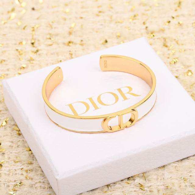 #######Dsz0027 Dio*'s latest oil-drop white bracelet, made of brass, is made of