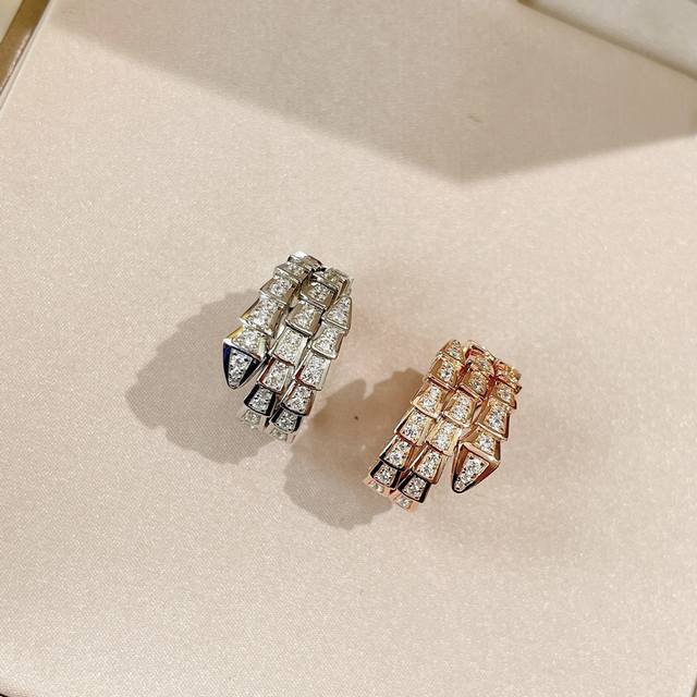 A0584 Bv Three-layer full diamond snake ring! Workmanship can be seen in the pic