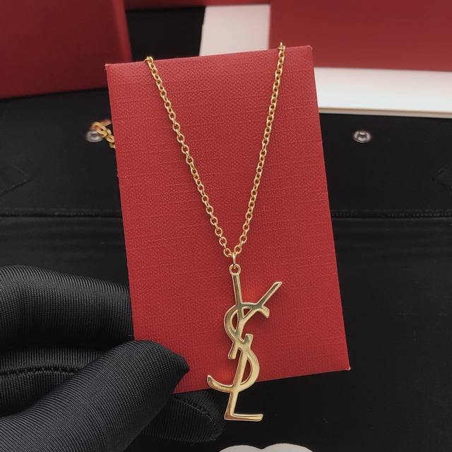 Bianhai Yxl0011 Yvessaintlauren* latest letter necklace consistent Zp brass mate