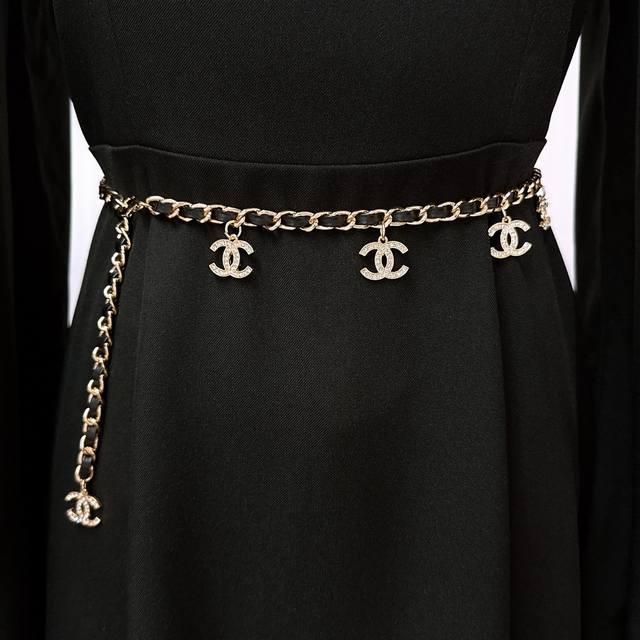 Xiaoxiang full diamond multi-pendant braided chain waist chain