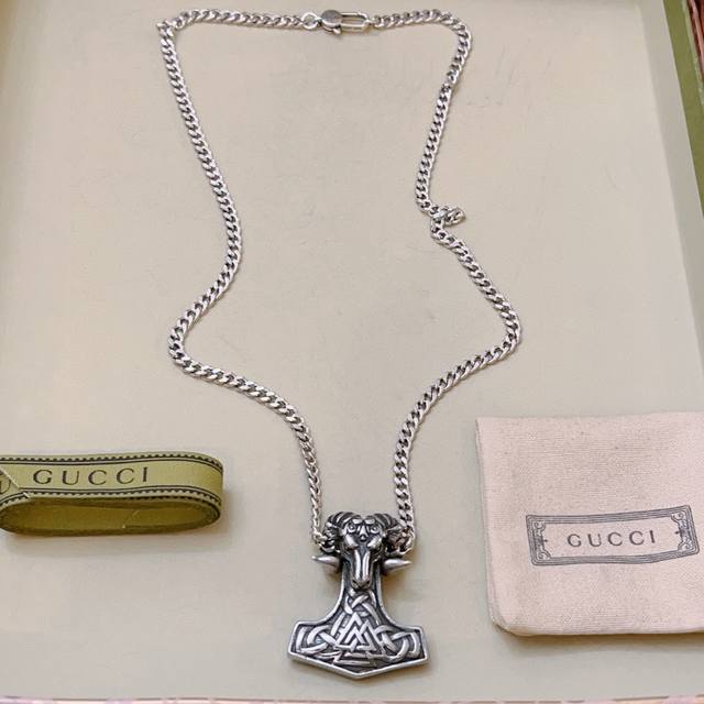 The latest Gucci necklace, featuring a higher-end chain, is a celebrity favorite