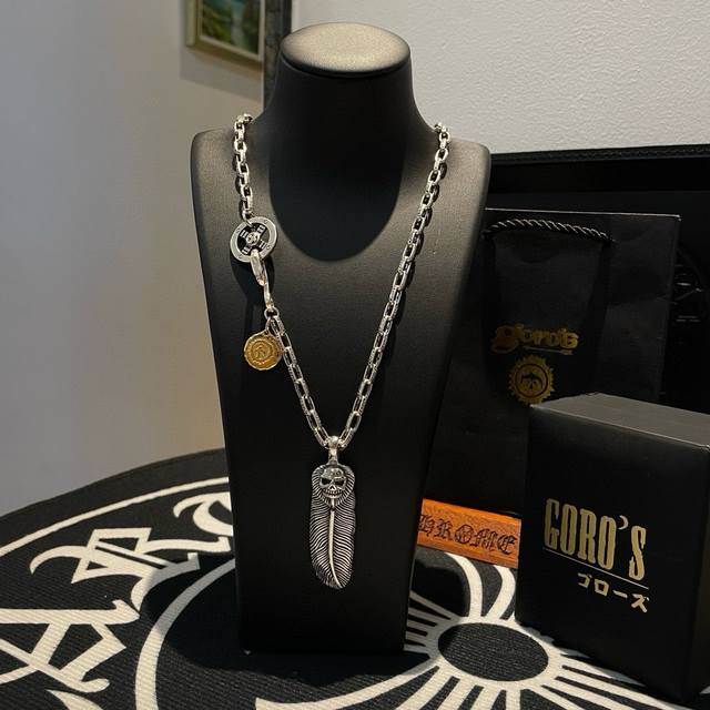 New arrival! Goro's Takahashi Goro's vintage skull feather pendant, a top-tier