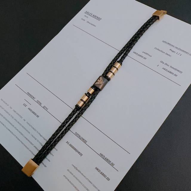 High-quality Armani cowhide bracelet, original product, new model from the coun