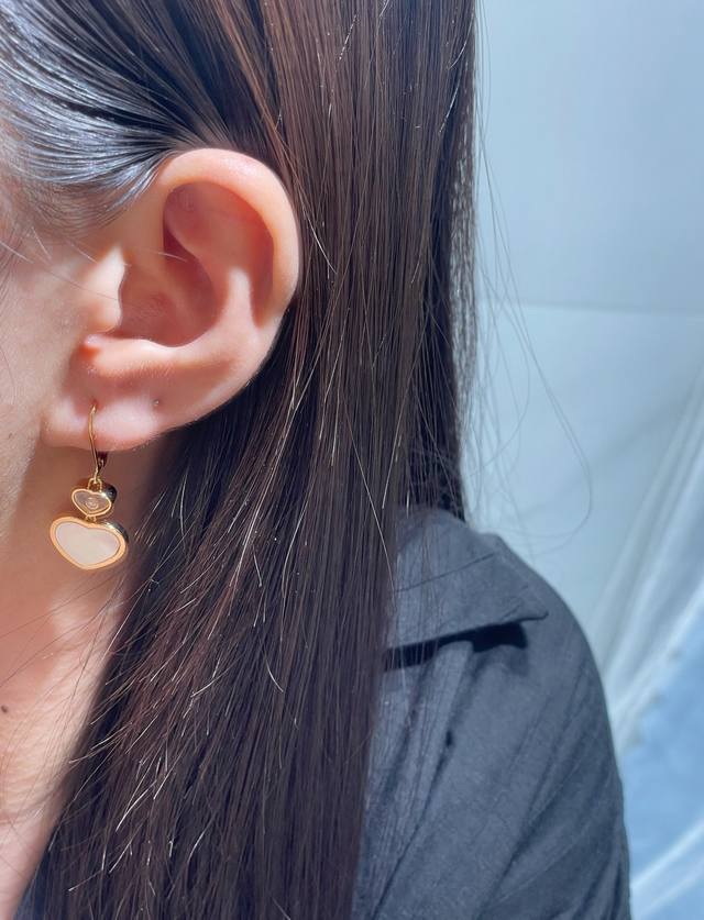 V Gold Chopard Large and Small Heart Earrings, In Stock! My love is hidden in my