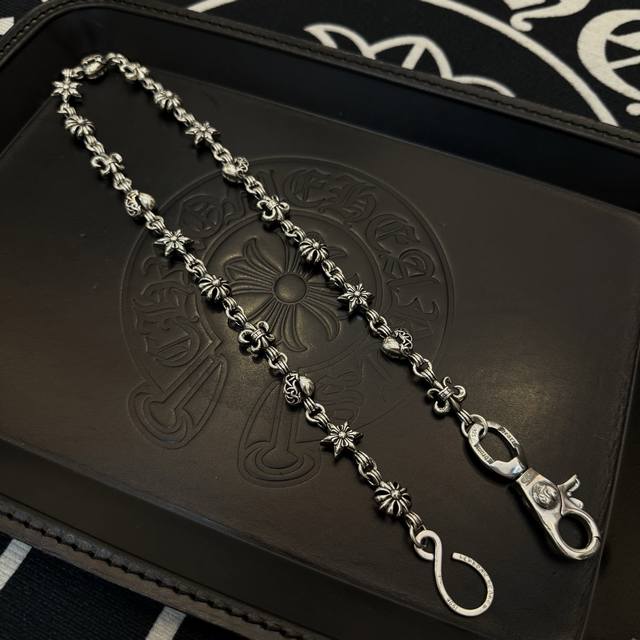 Chrome Hearts Multi-element chain trouser chain oxidized texture Total length in