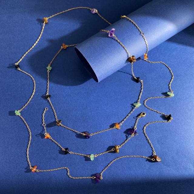 Necklace No label niche design retro fashion summer dopamine 10 colorful specia