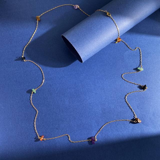 Sweater chain No label niche design Retro fashion summer dopamine 10 colorful s