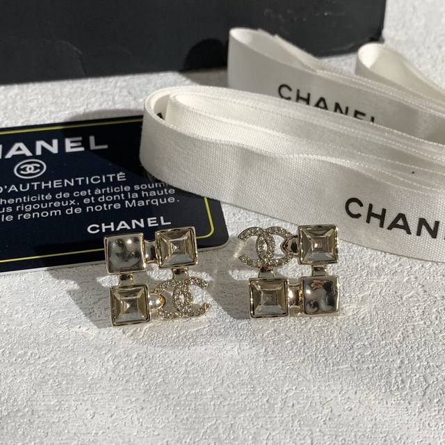 Chanel's exquisitely designed square earrings are inspired by classic Chanel ele